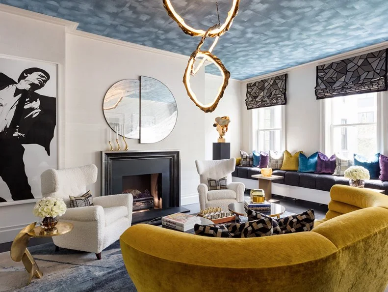 Created by J. Cohler Mason Design for a family who loves to entertain at home, this room is glam but livable. “I wanted to give [it] 