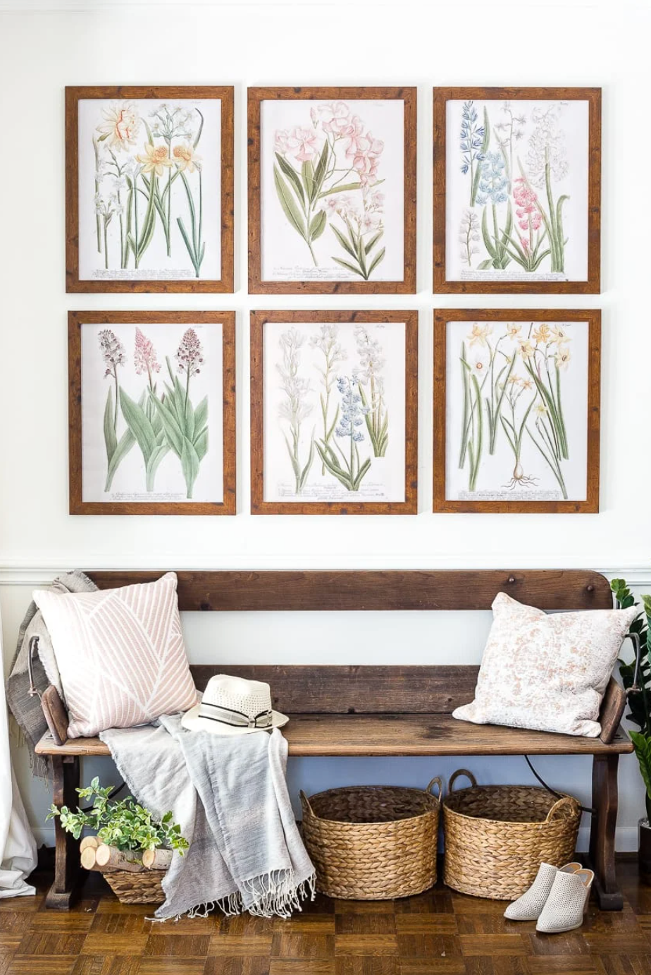 spring decoration botanical print