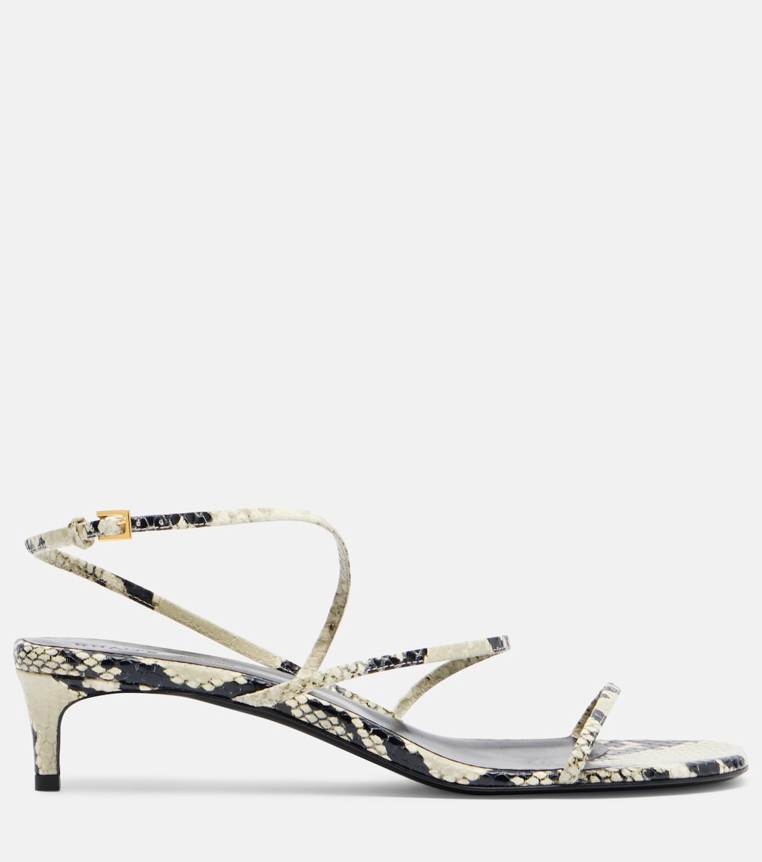 Loop 35 Snake-Effect Leather Sandals in Multicolored - Kite