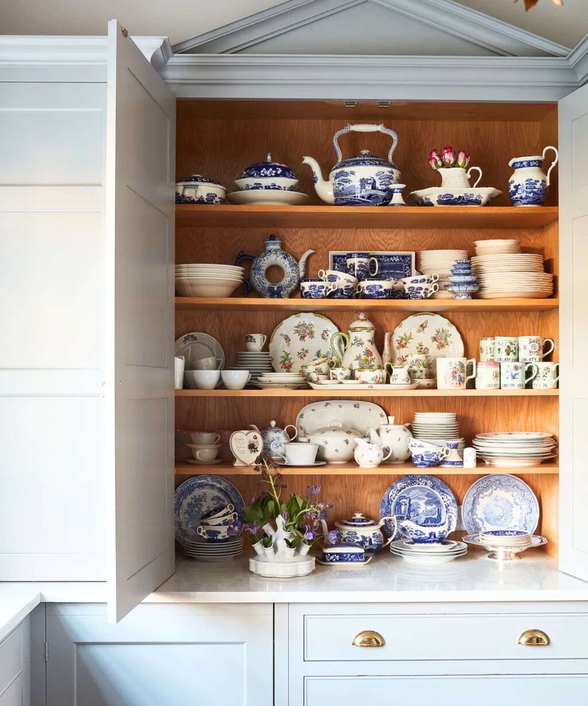 China collection in the kitchen cupboard, photo Future Malcolm Menzies