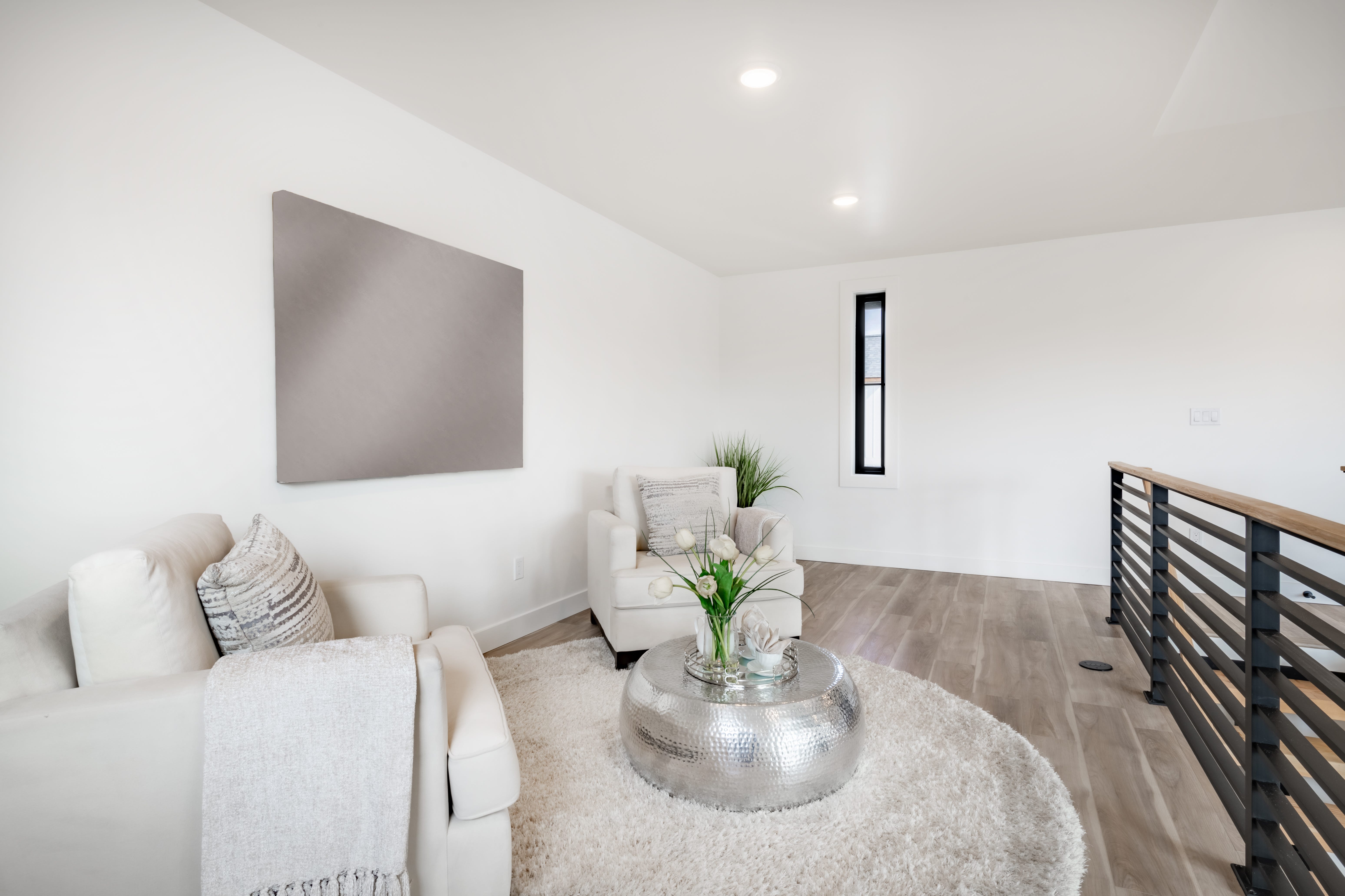 Interior of a newly built house living room dining room bathroom bedroom and dining room interior