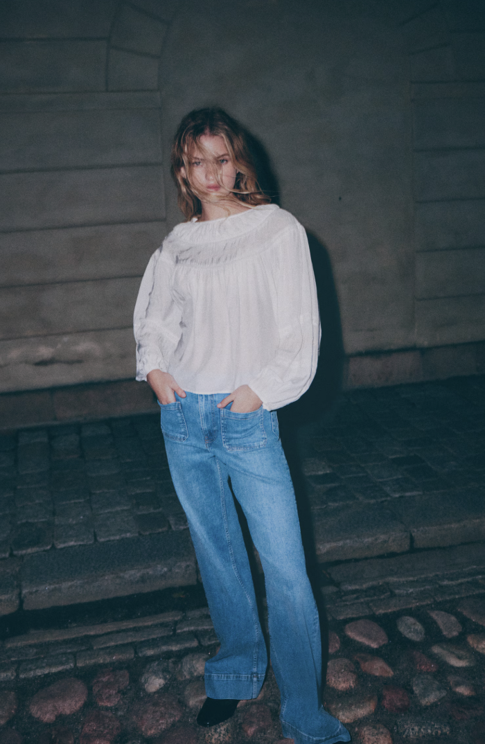 H&M, Embellished Viscose Blouse