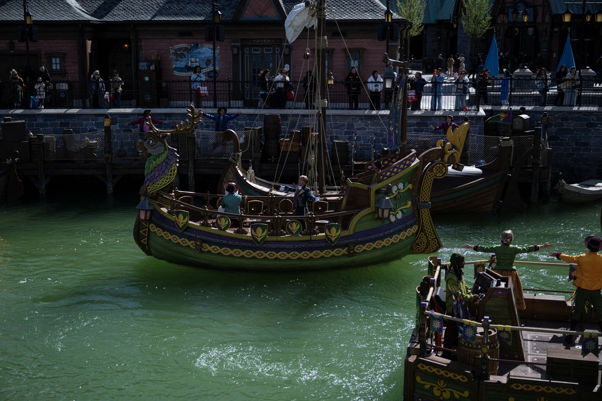 Actors perform during the show 