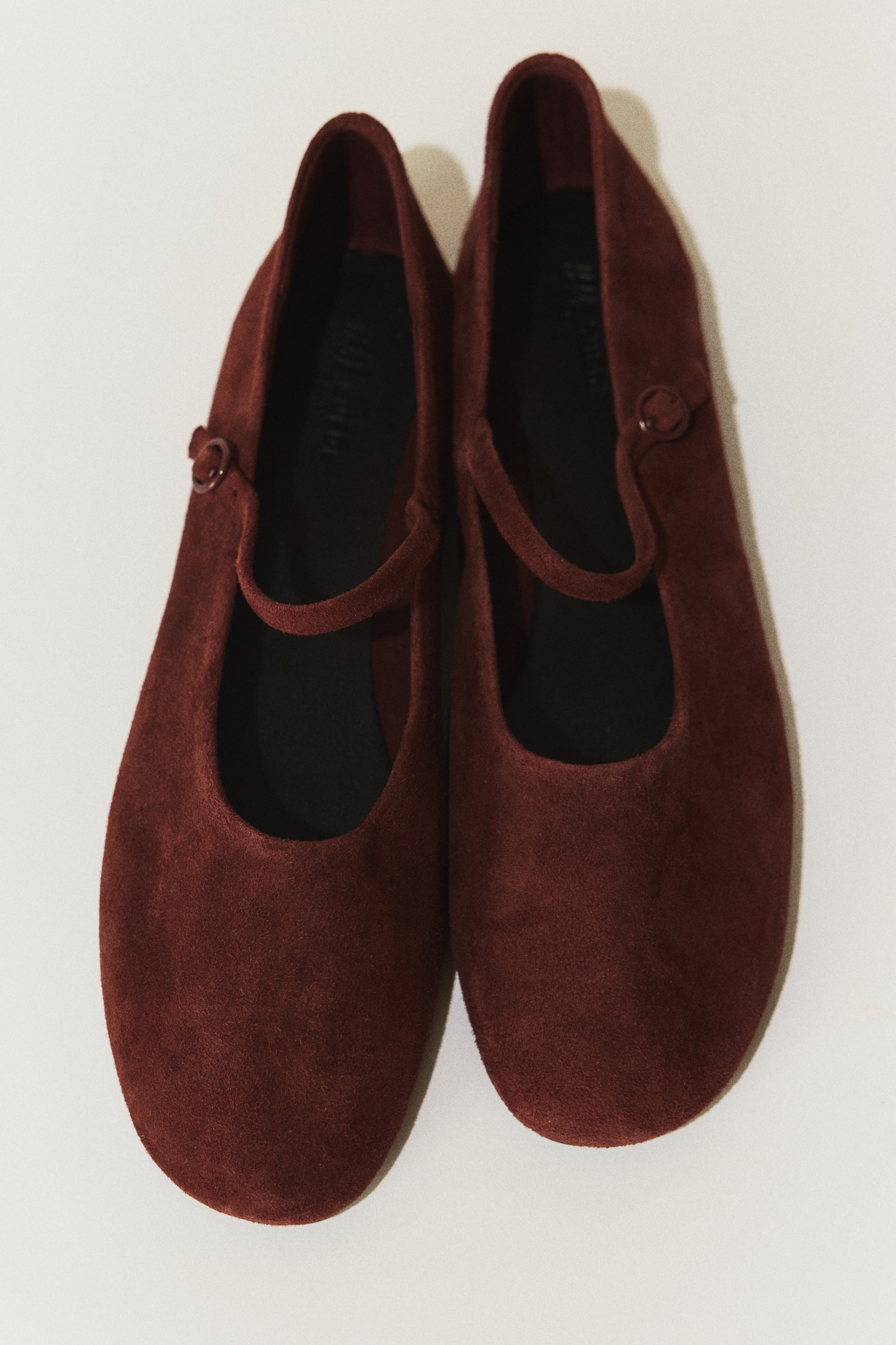Suede Mary Jane Flats