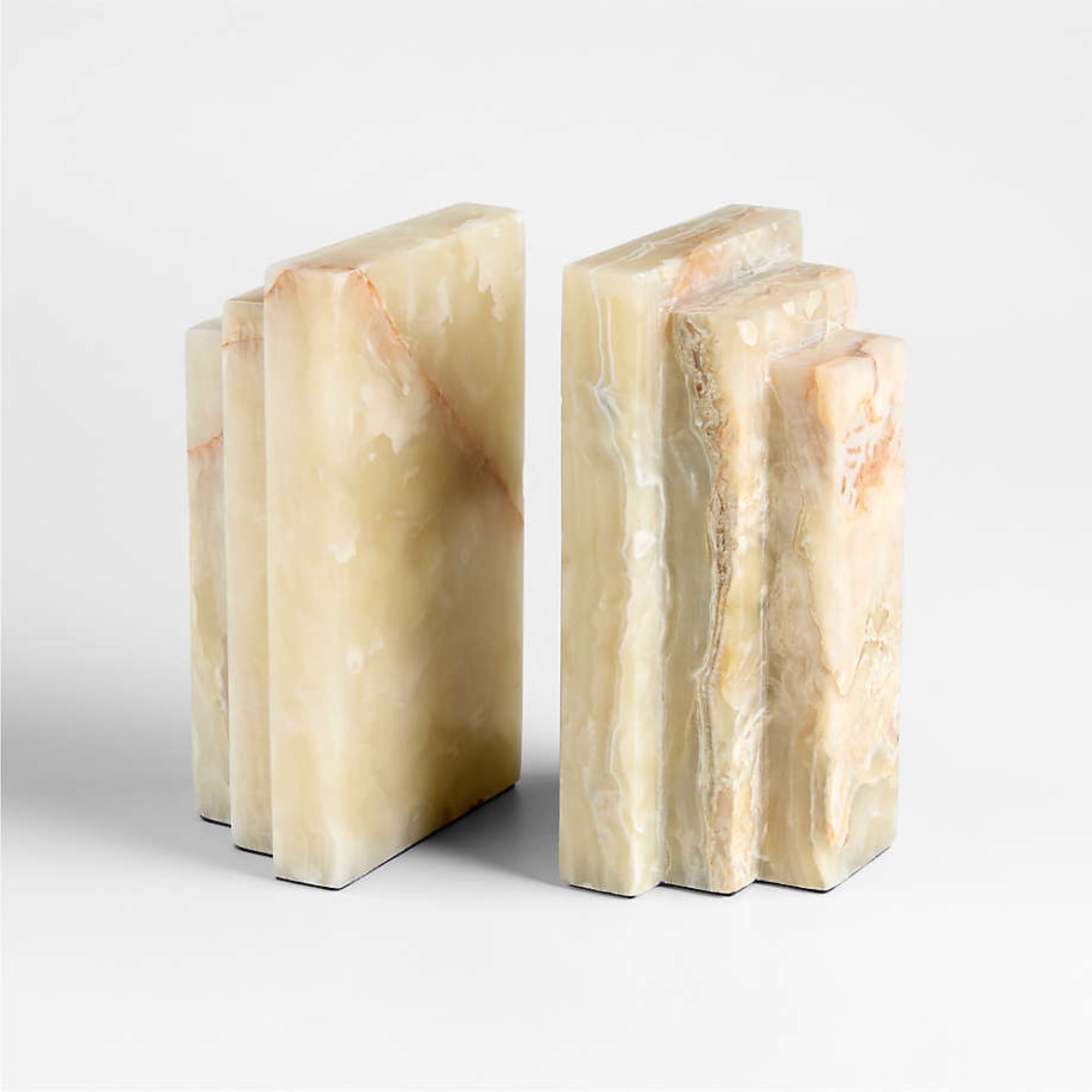 Crate & Barrel, Oia Green Onyx Bookends, Group 2