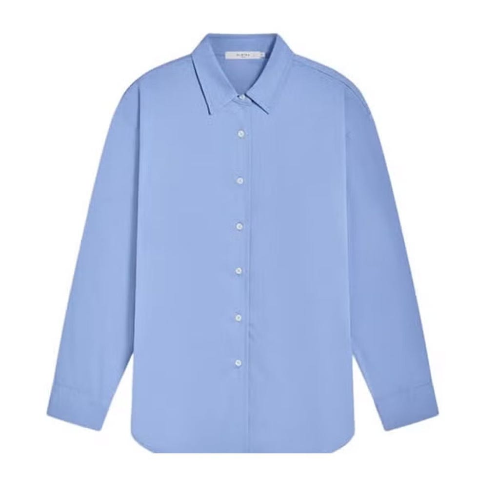 Oversize Periwinkle Blue Shirt Oversize Periwinkle Blue Shirt