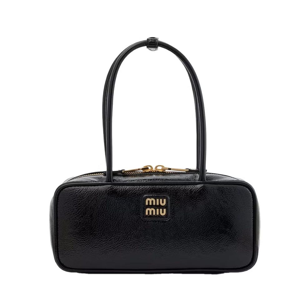 Beau Patent-Leather Bag