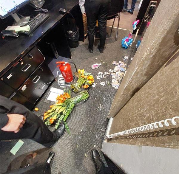 BNPS.co.uk (01202 558833) Pic: BNPS Image: Hotel damage AND VIDEO https://youtu.be/rgBDL3BmkRc Two drunken women who trashed a hotel reception after being asked to leave have been banned from all pubs, bars, nightclubs and hotels in the UK. Kera McKeown and Larisa Sumovskaja, both 19, left a 'trail of destruction' at the Trouville Hotel in Bournemouth, Dorset. The couple were caught on camera causing a ruckus when another friend, Jasmine Orchard, was 'dragged' with them after receptionist Signe Ivane asked them to leave as they were not guests.