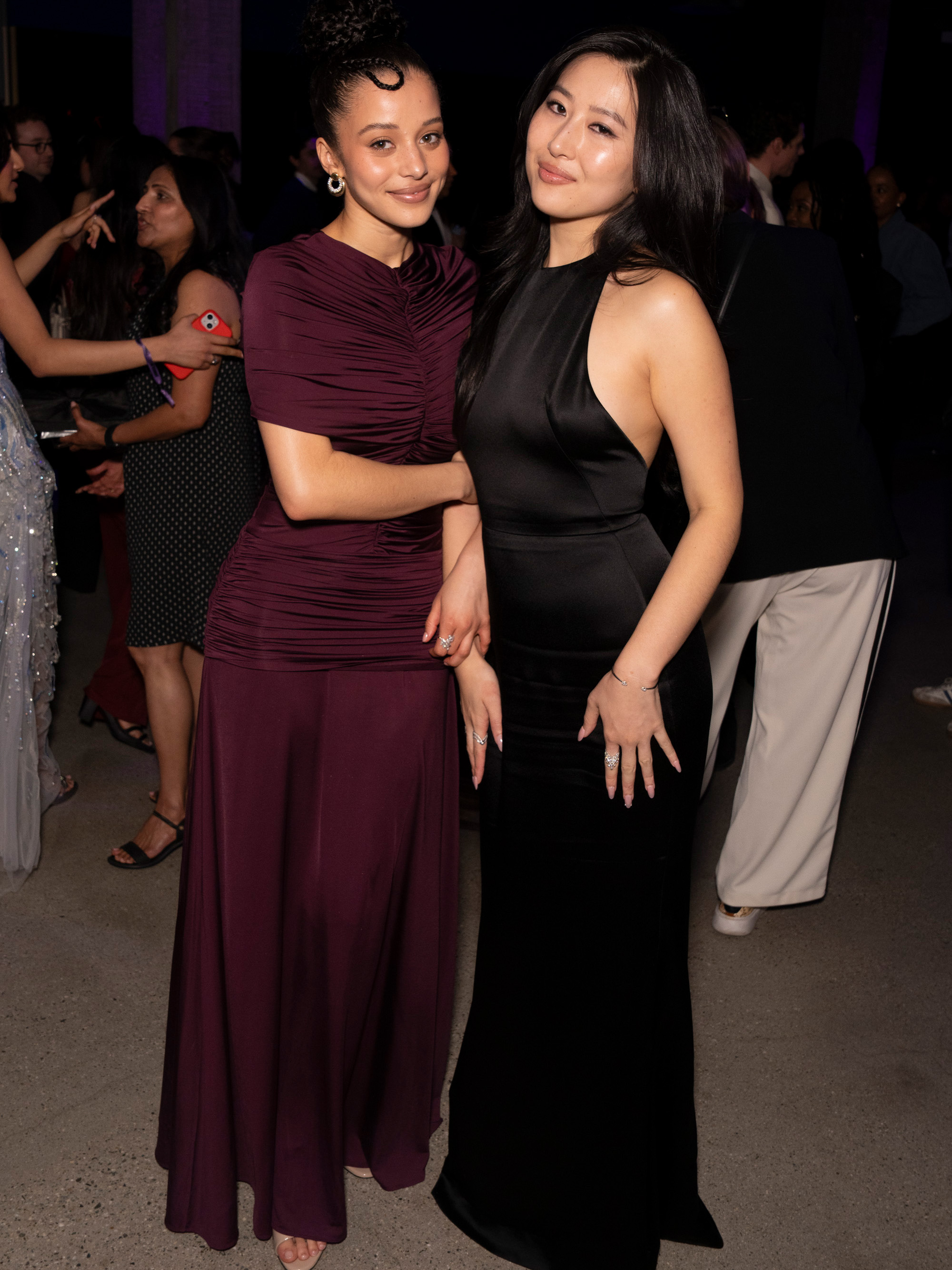 Mabel Li and her co-star Chase Infiniti at the premiere of 