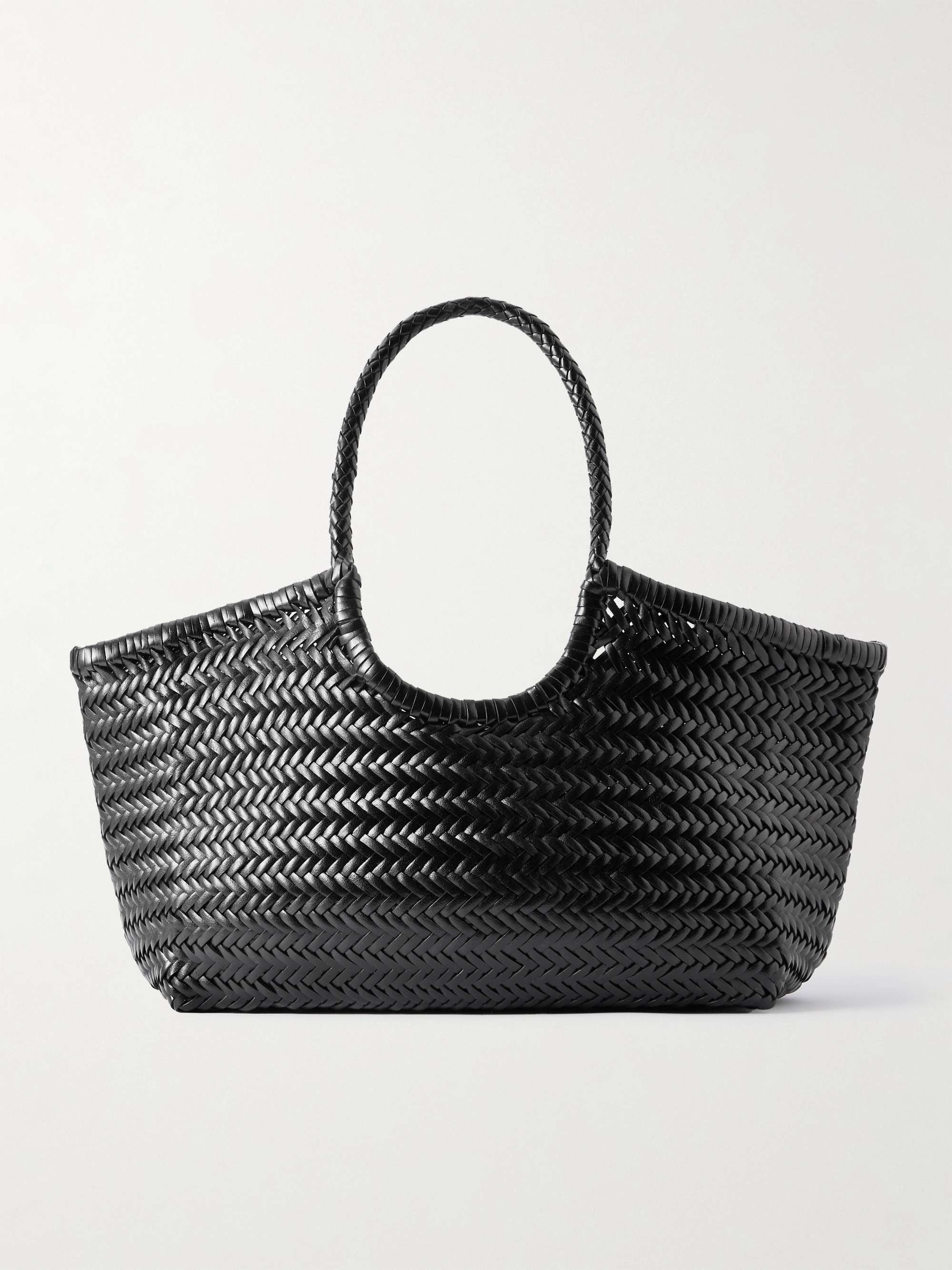 Nantucket Large Woven Leather Tote