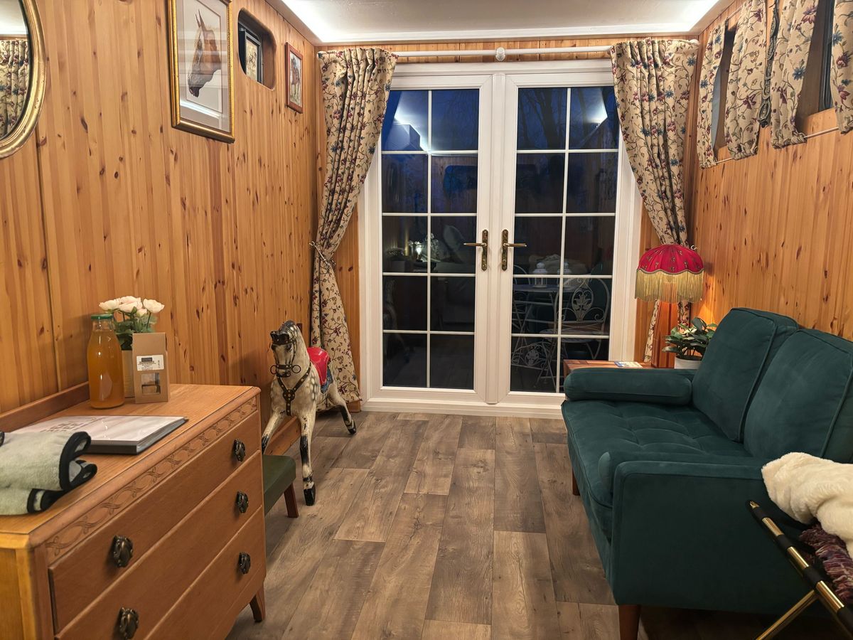 The car was really spacious and had a balcony