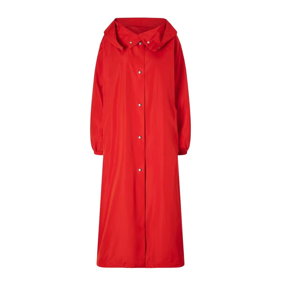 Hooded Taffeta Coat
