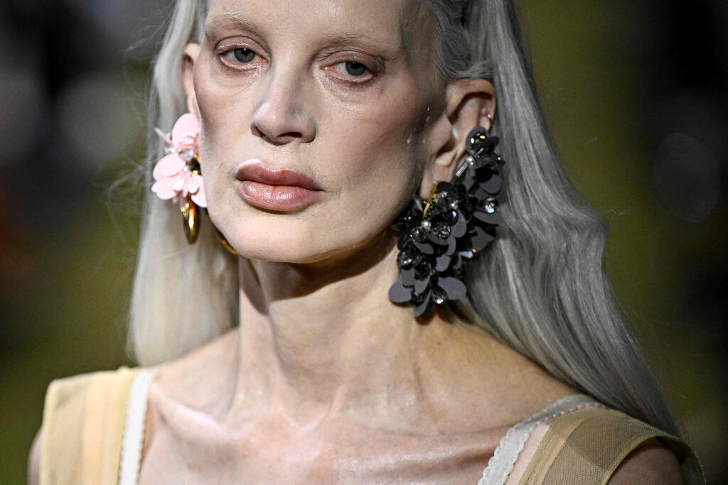 Kristen McNamee at the Miu Miu show