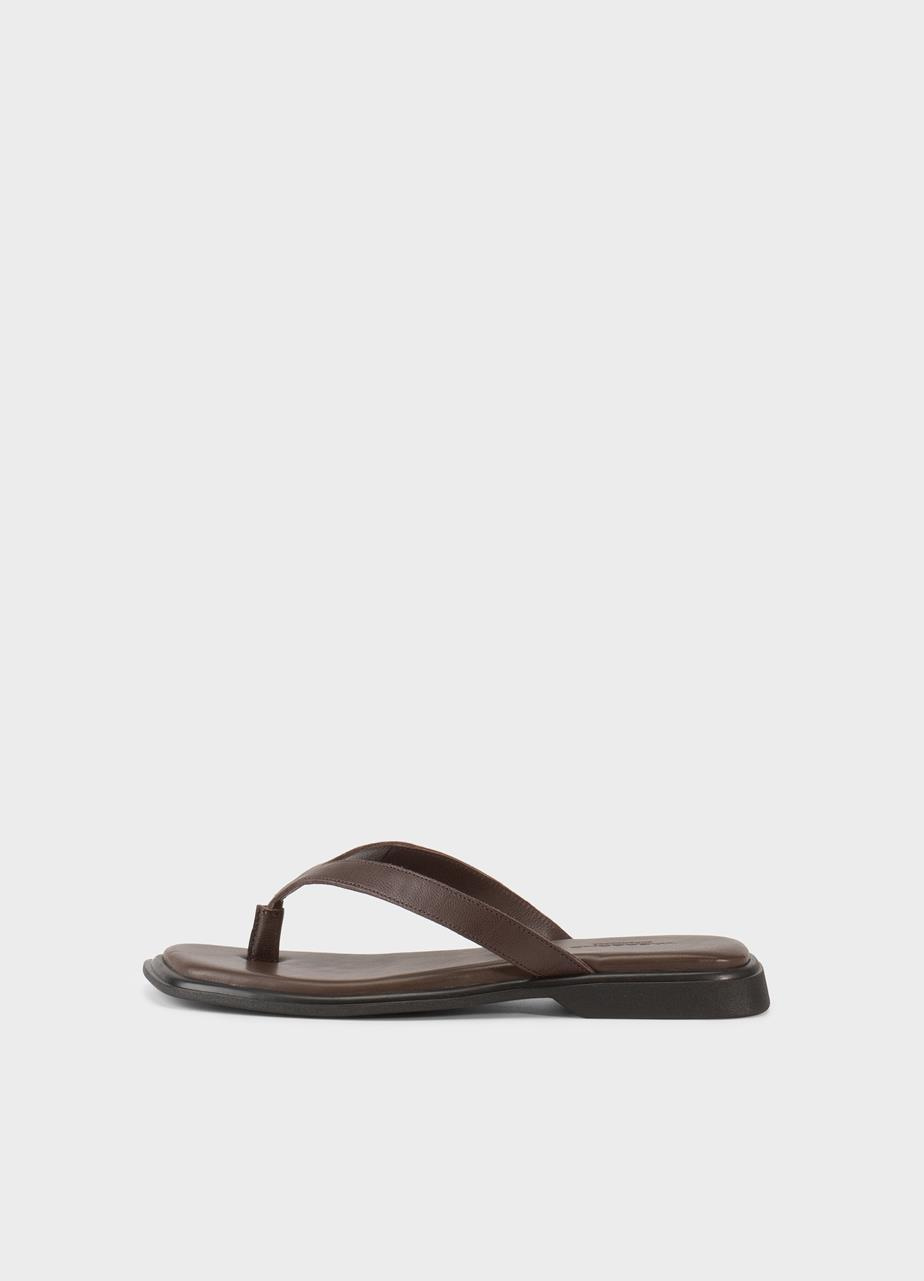 Brown Vagabond flip-flops