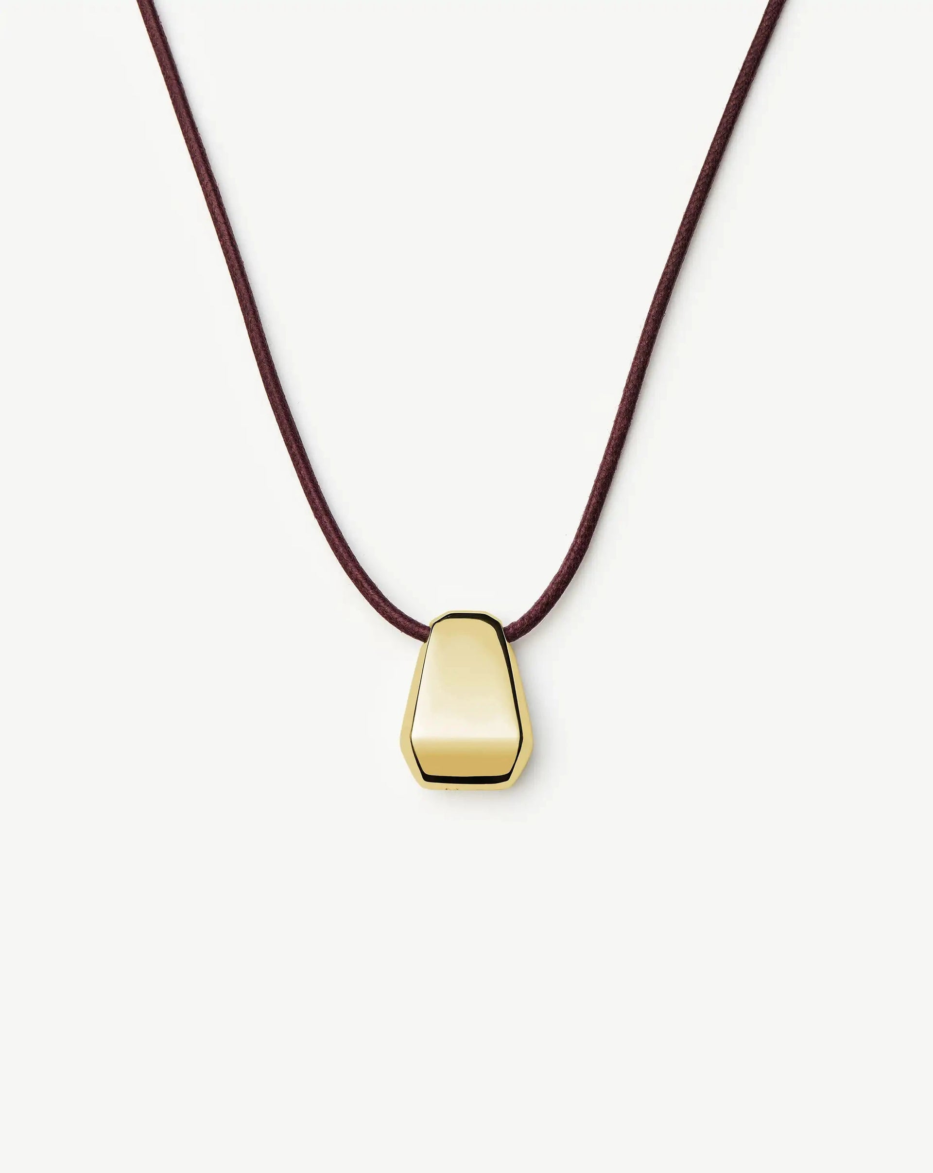 Lucy Williams Engravable Arco Cord Necklace | 18ct Gold Plated - 18ct Gold Plated