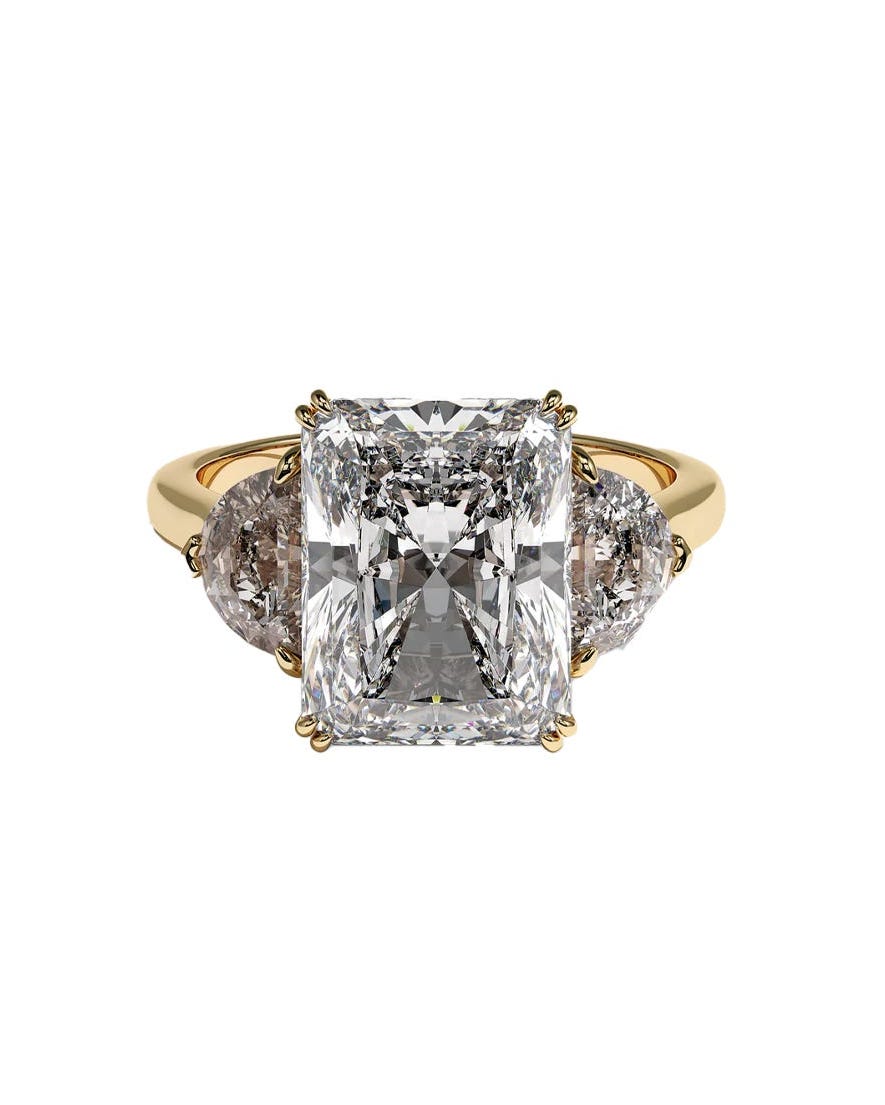 Kurbani Durjini Abigail diamond engagement ring