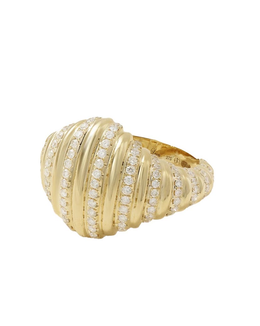 Yvonne Léon Berlingot 9-karat gold diamond ring