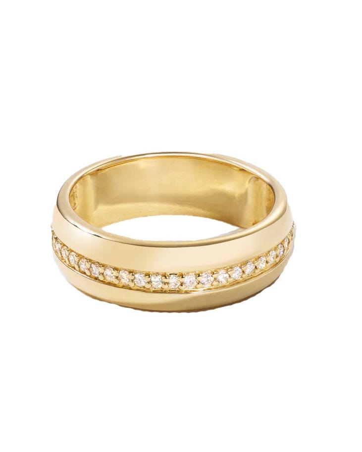 Roxanne The original cigar band diamond ring