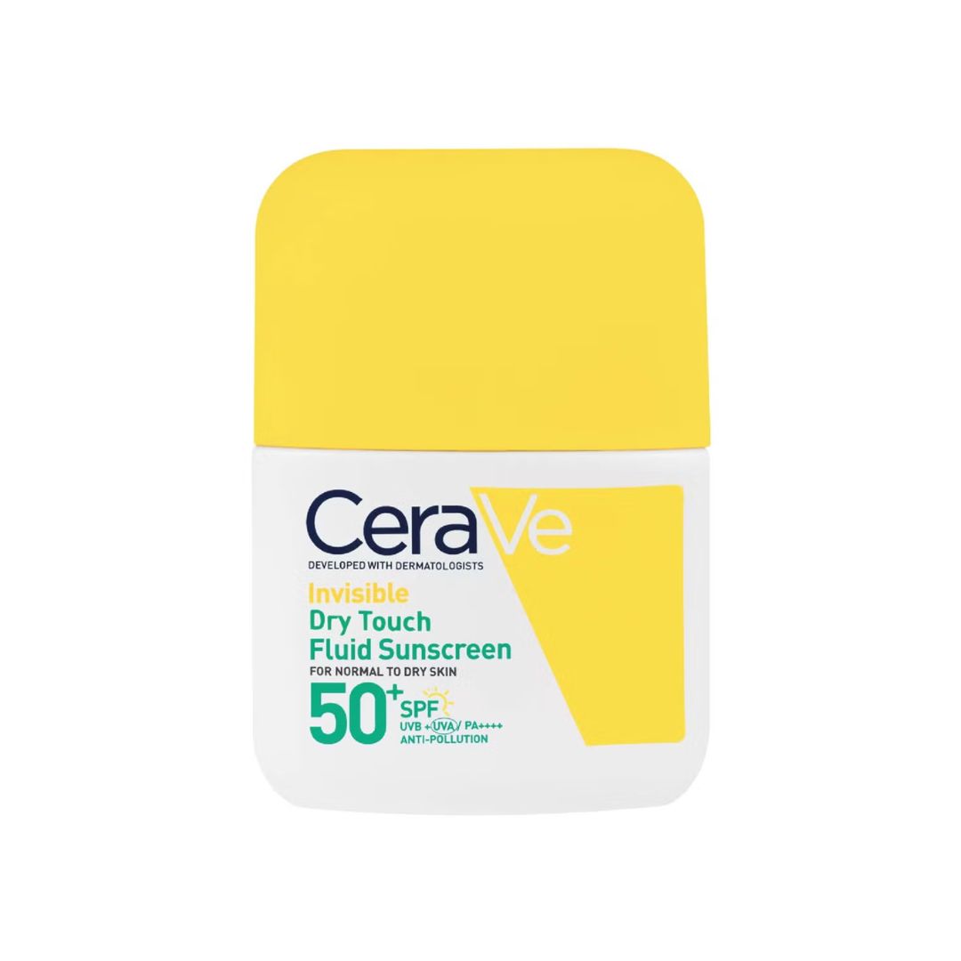 image of CeraVe Invisible Dry Touch Fluid Sunscreen SPF50+