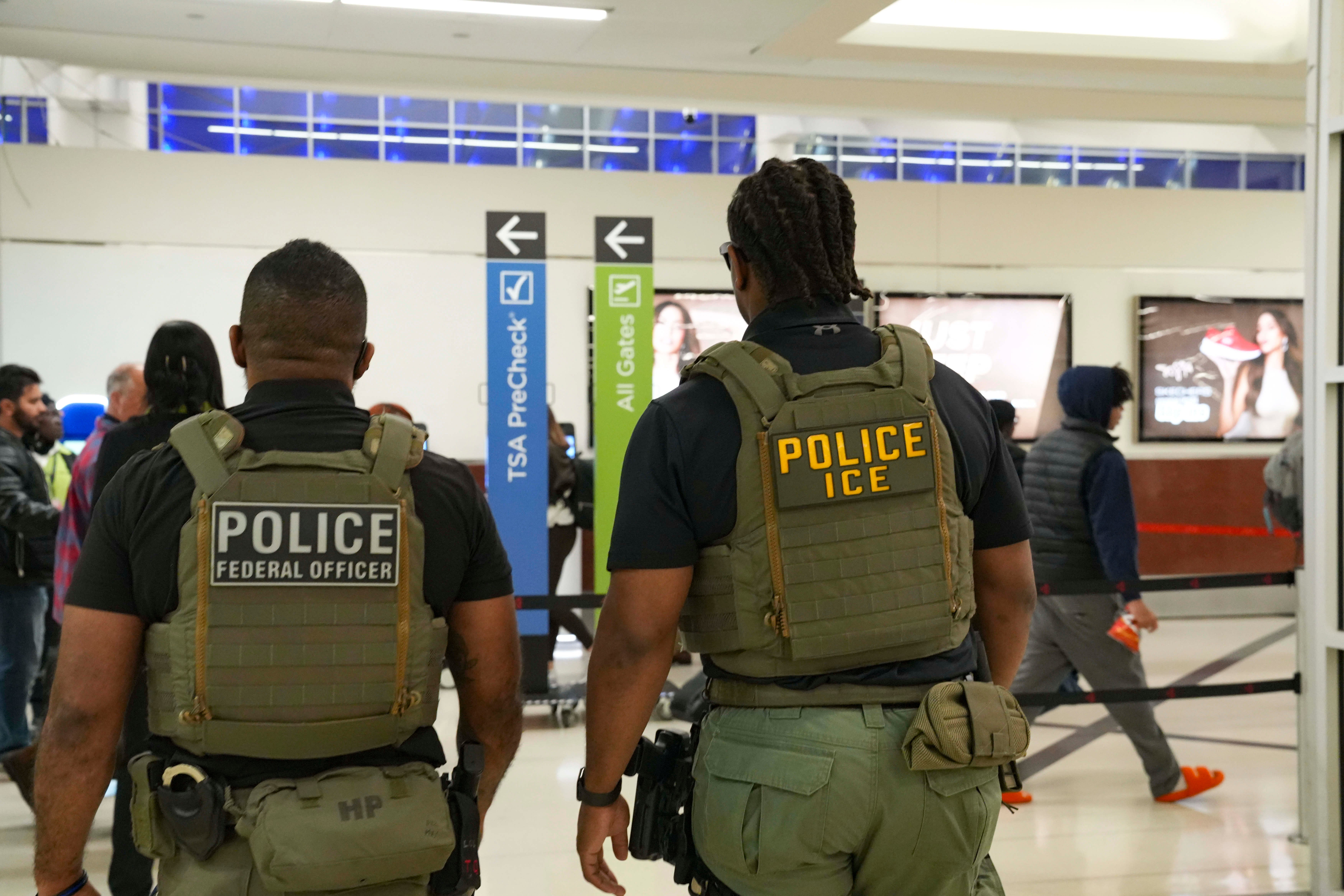 ICE officers were sent to the airport to ease the pressure on TSA personnel