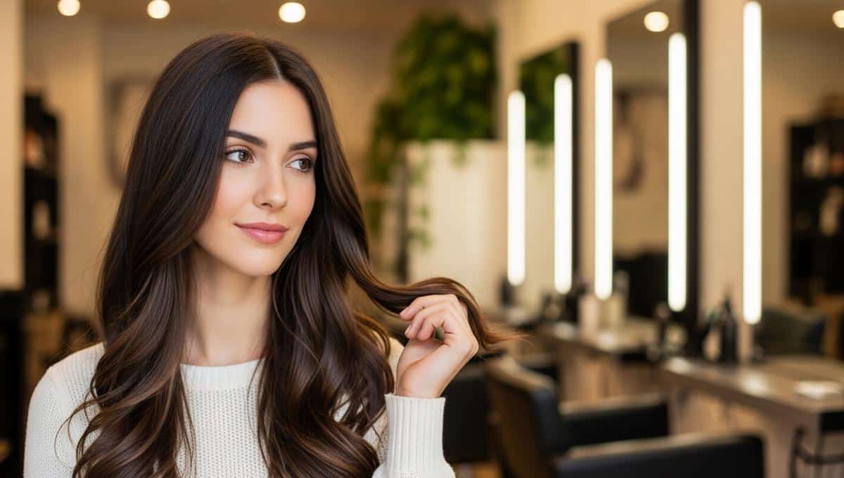 Brown color: red and copper highlights brighten up the hair this spring 2026