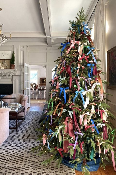 Christmas tree in the living room