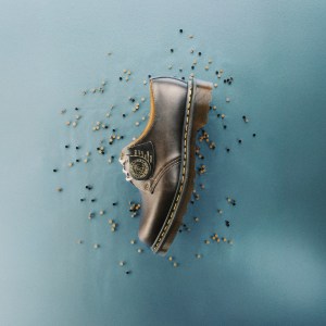 Dr. Martens Classic Calf Leather sepia gray 1461 shoe.