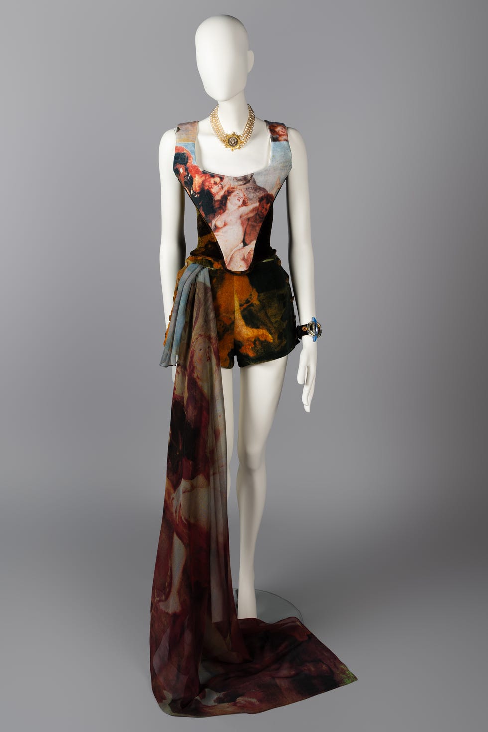 a fashion garment displayed on a mannequin