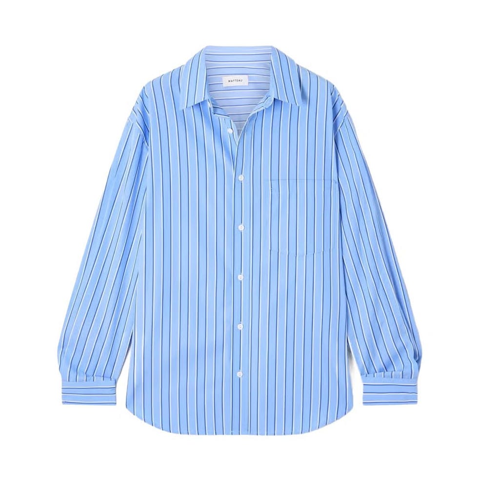 Striped Cotton-Poplin T-Shirt Striped Cotton-Poplin T-Shirt