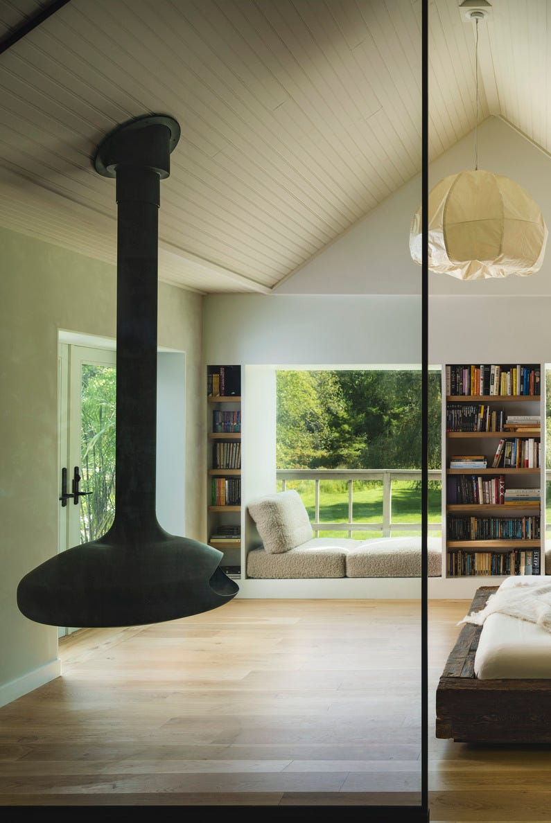 woodstock\, new york farmhouse designed by melissa anderson of oad interiors. first bedroom.