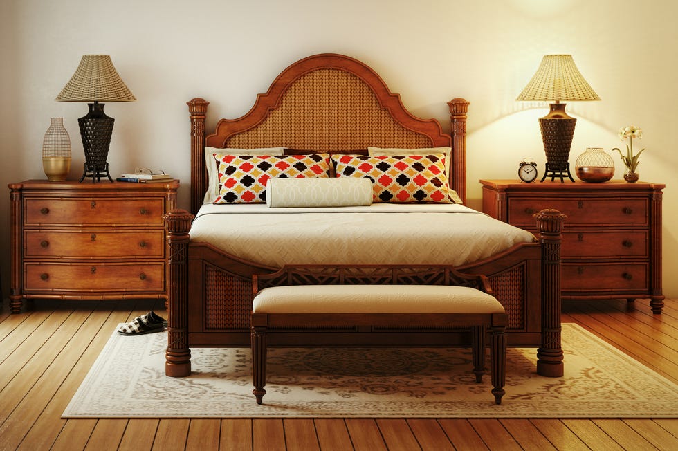 refined caribbean bedroom