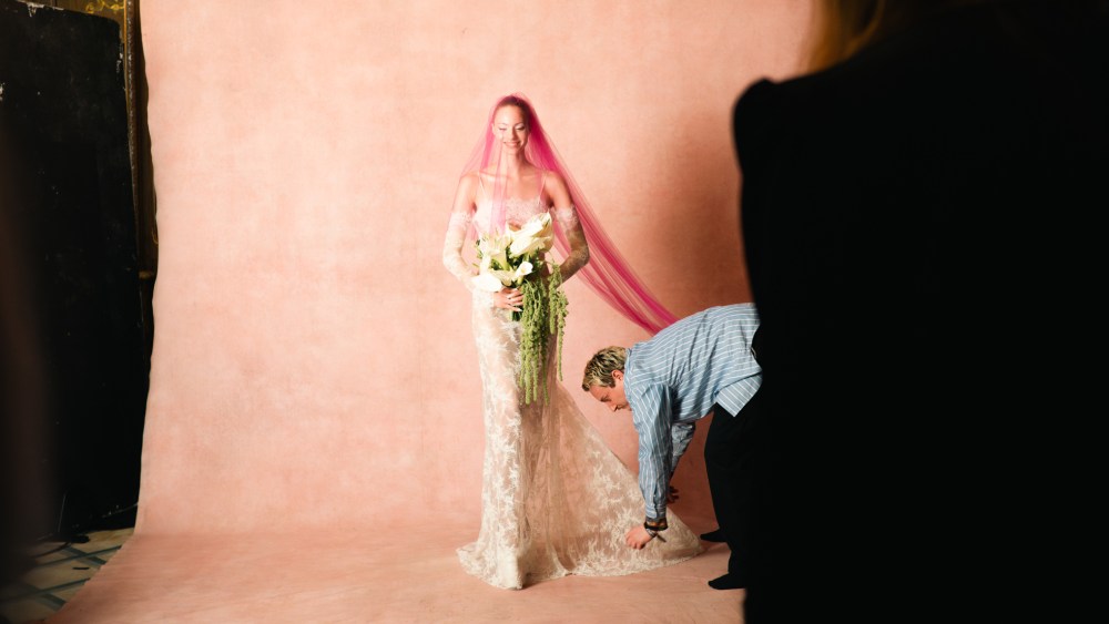 Backstage at Harris Reed Fall 2026 Ready-to-Wear Collection at London Fashion Week