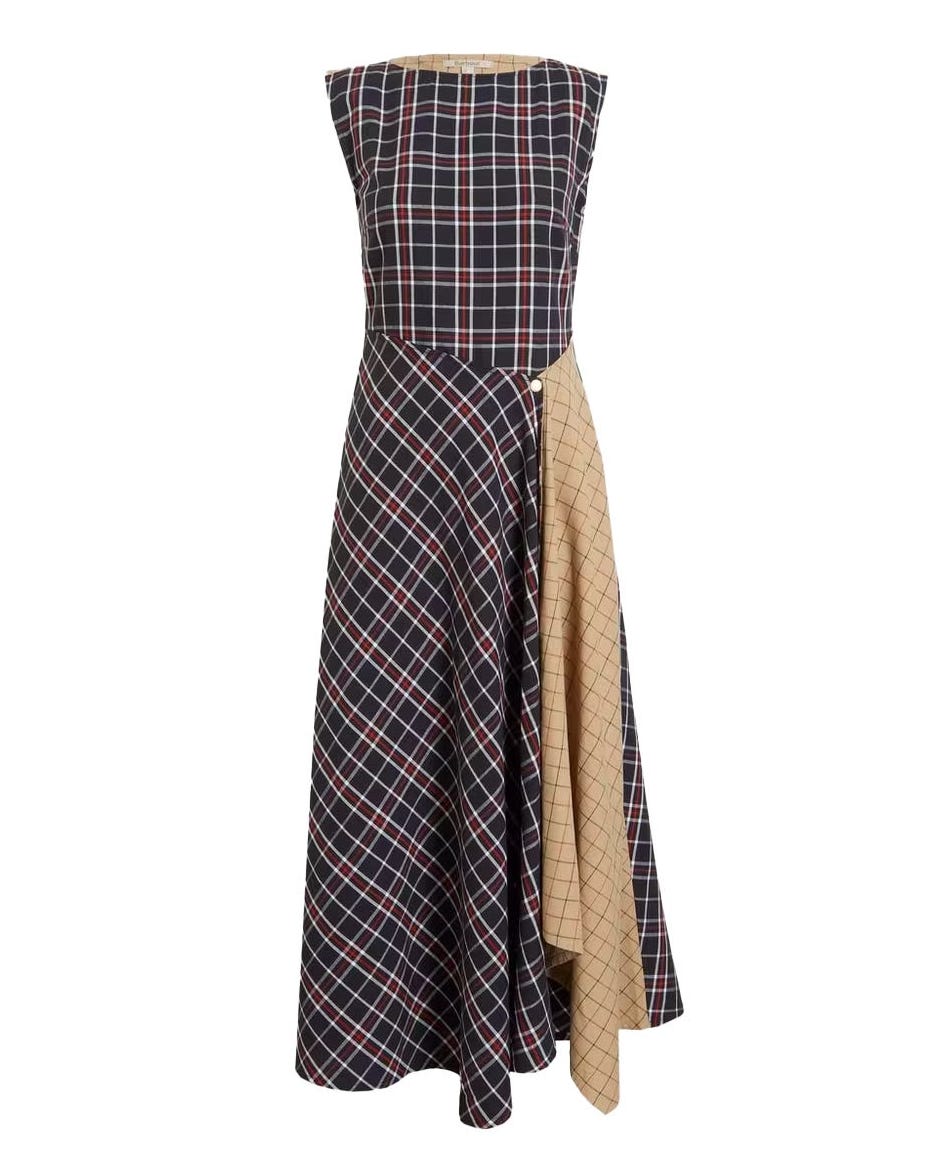 Barbour Dalbury tartan midi dress
