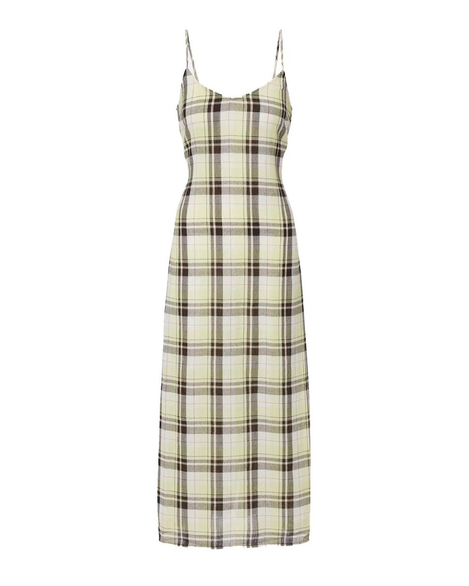 Proenza Schouler Evelyn wore a flowing gauze dress