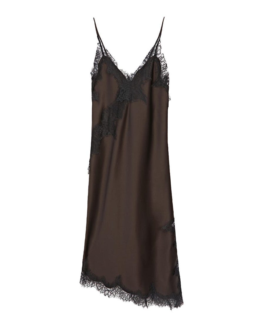Massimo Dutti camisole dress with lace details