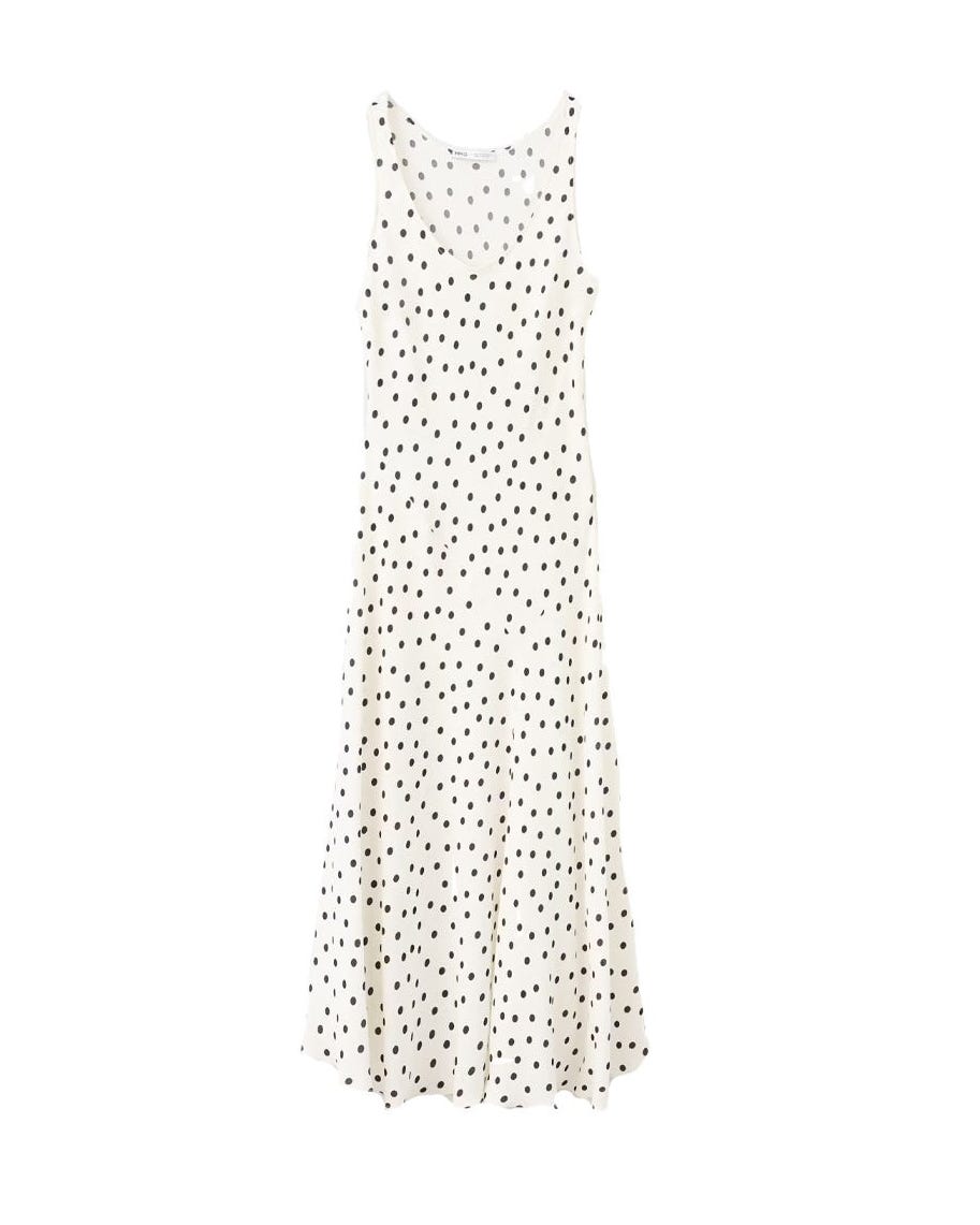 Mango polka dot midi dress